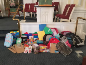 Central Church of the Brethren Roanoke Highland Park School Supplies